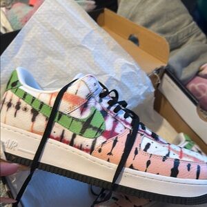 Nike Air Force 1 Multicolor Drip Sneakers